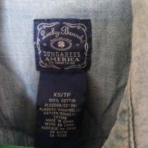 LUCKY BRAND JEANS SHIRT DUNGAREES AMERICA